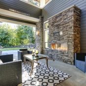 Outside Fireplace - SDS Homes Construction Corp.